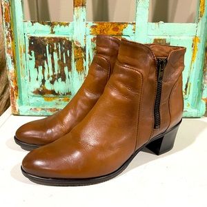 Lavorazione Artigiana authentic leather brown booties - Size 8/38